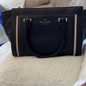 Kate spade black with taupe trim bag